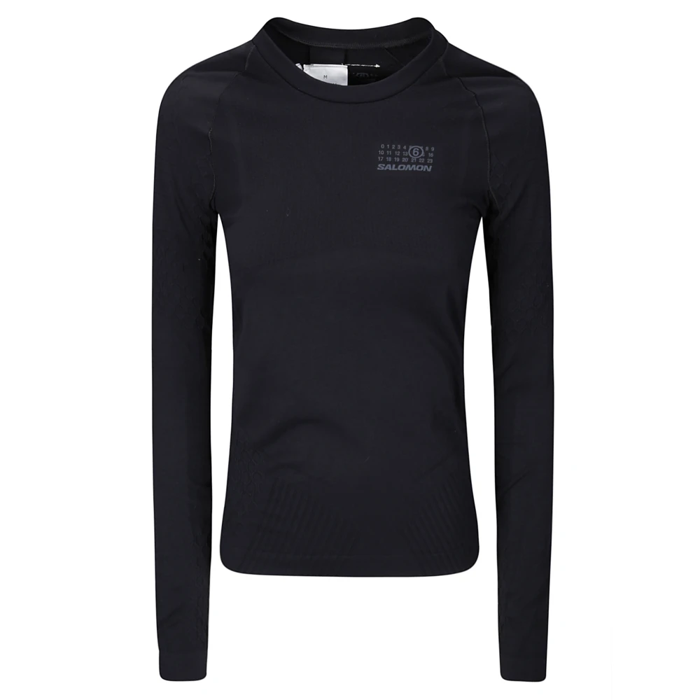 MM6 Maison Margiela Longsleeve Top Black Dames