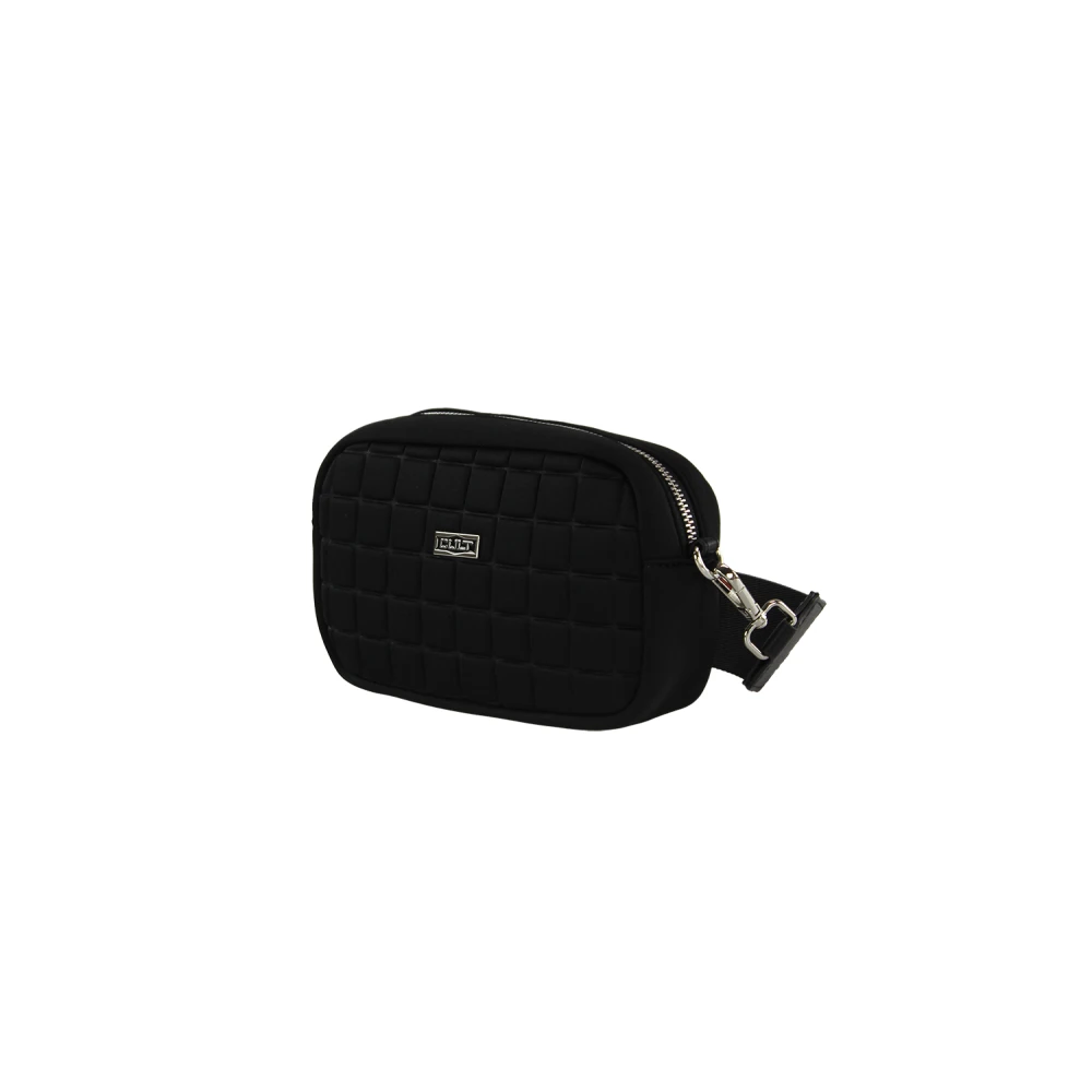 Cult Quiltad Neopren Crossbody-väska Black, Dam