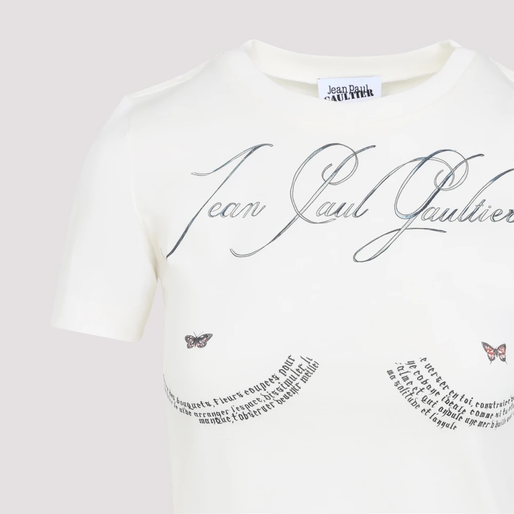 Jean Paul Gaultier Gedrukt Katoenen Baby T-shirt Tattoo White Dames