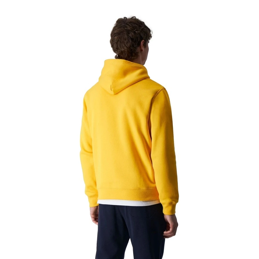 Champion Gele Geborduurde Script Logo Hoodie Yellow Heren