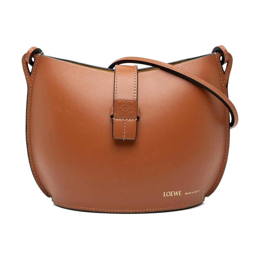 Loewe Pre-Owned Women's Brown Pre-Owned Shoulder Hobo Bag