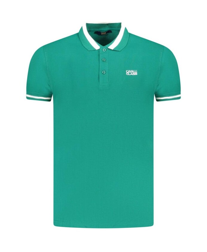 polo-en-coton-vert-col-classique