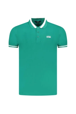 Grön Bomull Polo Skjorta Klassisk Krage