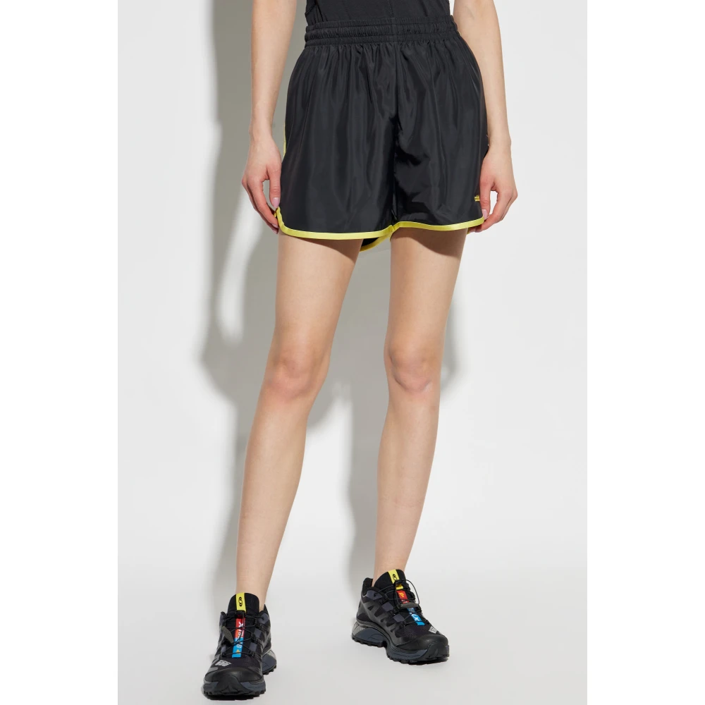 adidas Originals Shorts met geborduurd logo Yellow Dames