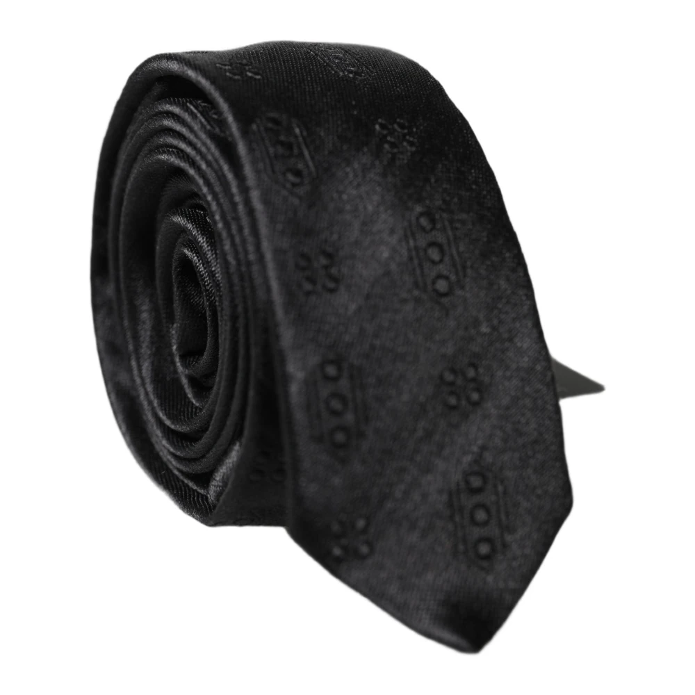 Dolce & Gabbana Men's Black Necktie - Ties - One Size - Accessories