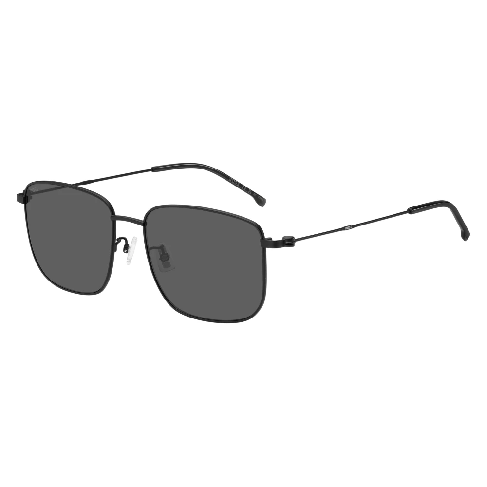 Hugo Men's Black Sunglasses, 58 Mm, Matte /Grey Sunglasses