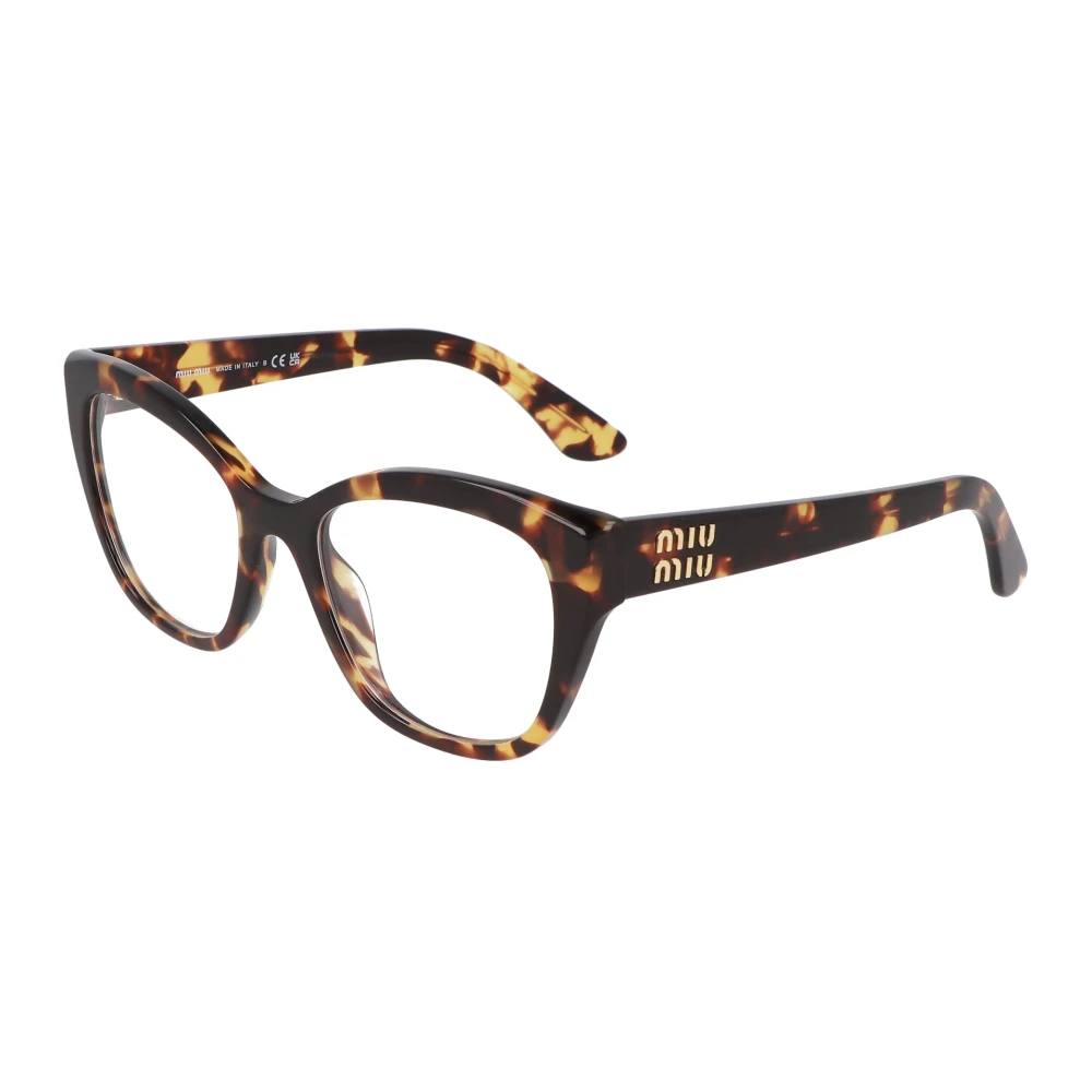 Miu Kattenogen Bril met Acetaat Montuur Brown Dames