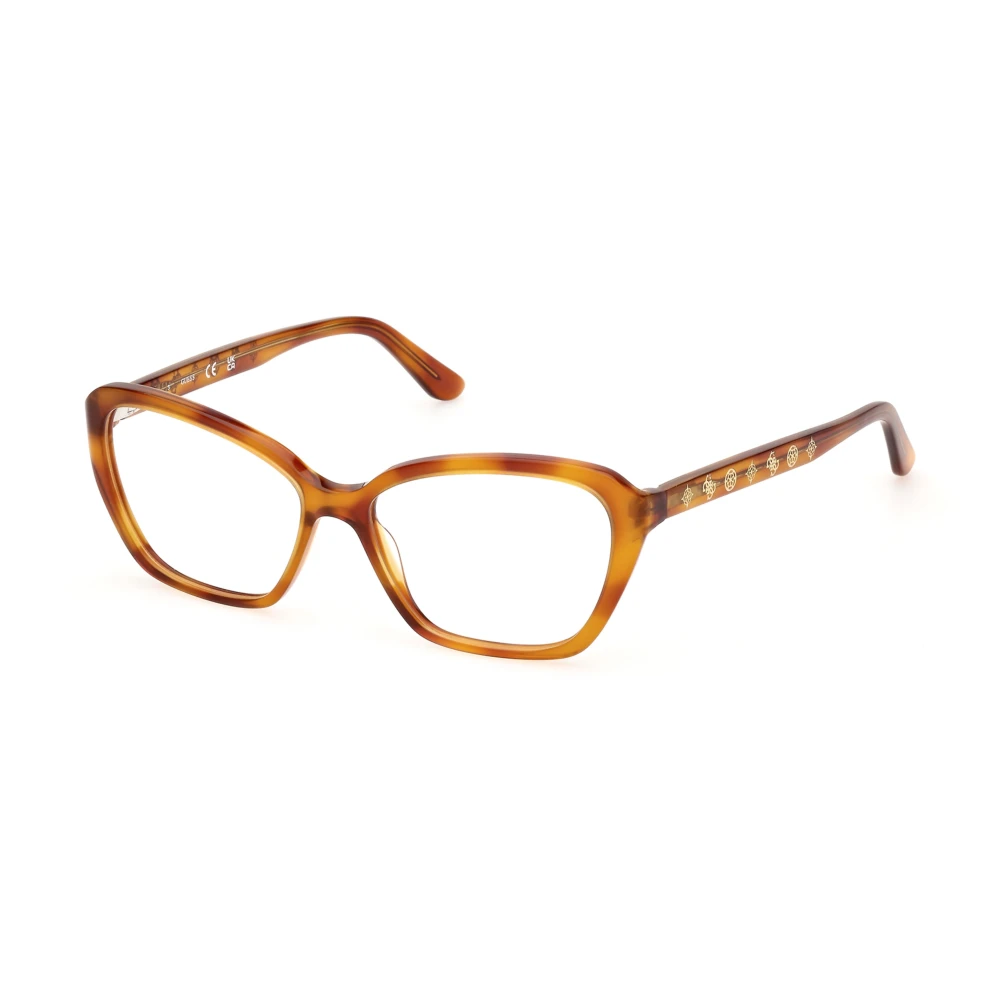 Guess Unisex Brown Glasses, 52 Mm, Cat-Eye Optical Frame
