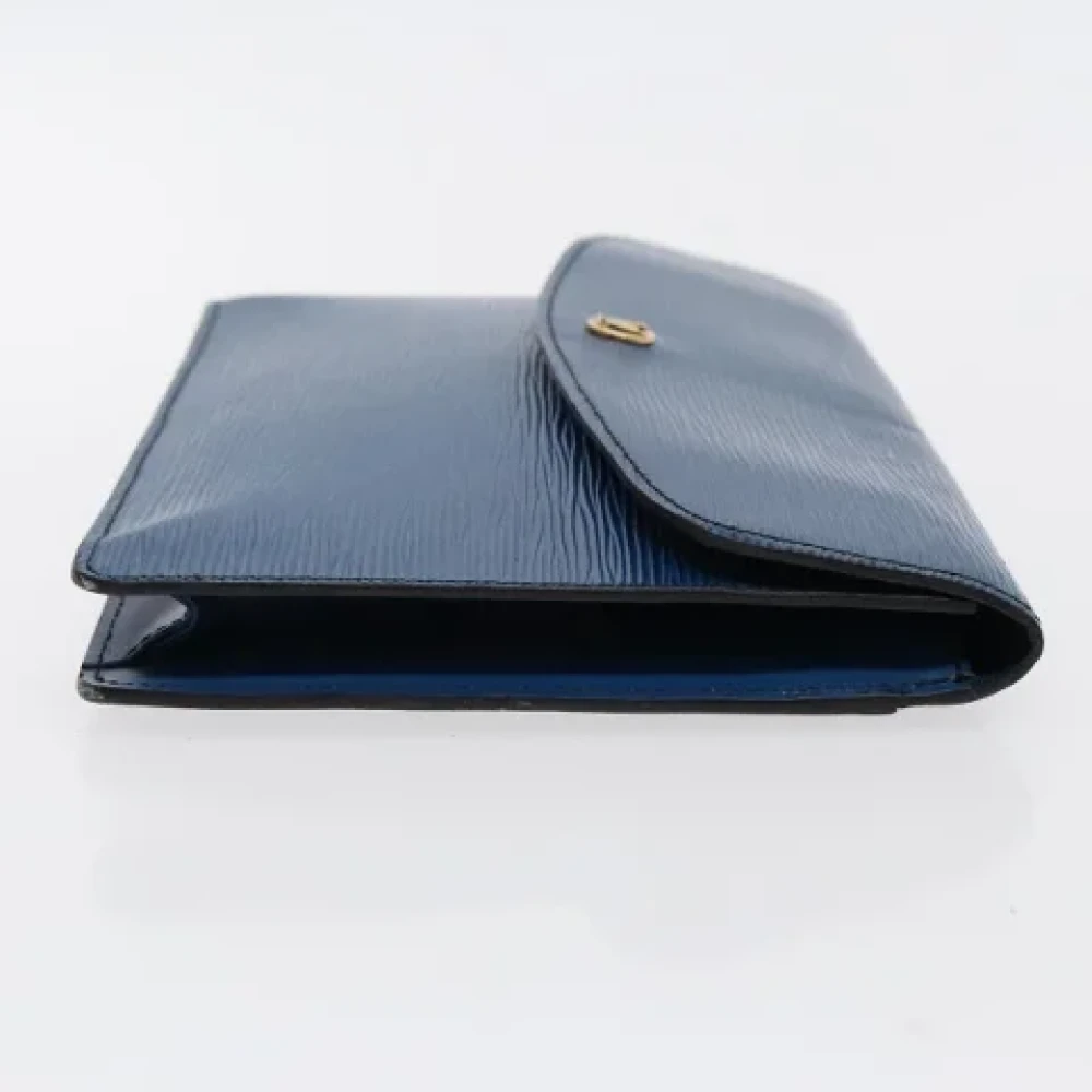 Louis Vuitton Vintage Pre-owned Leather clutches Blue Dames