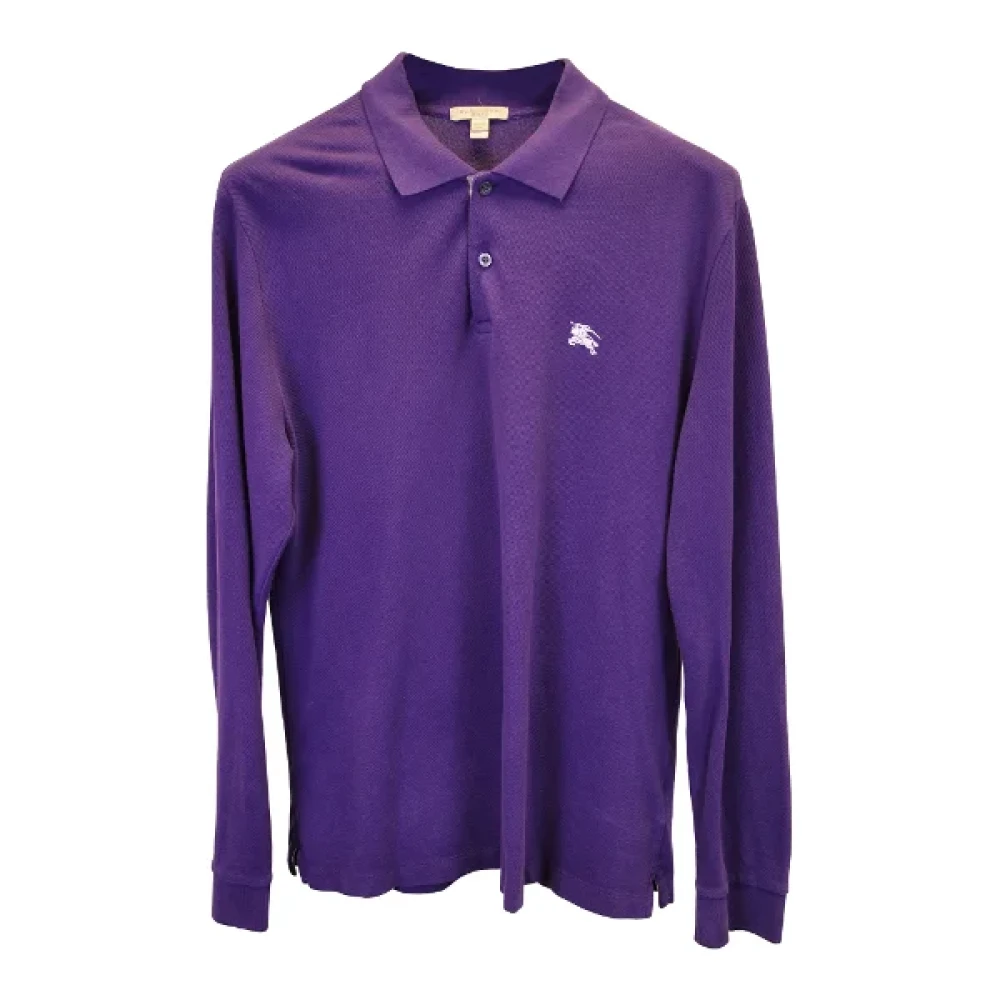 Burberry Vintage Pre-owned Cotton tops Purple Heren