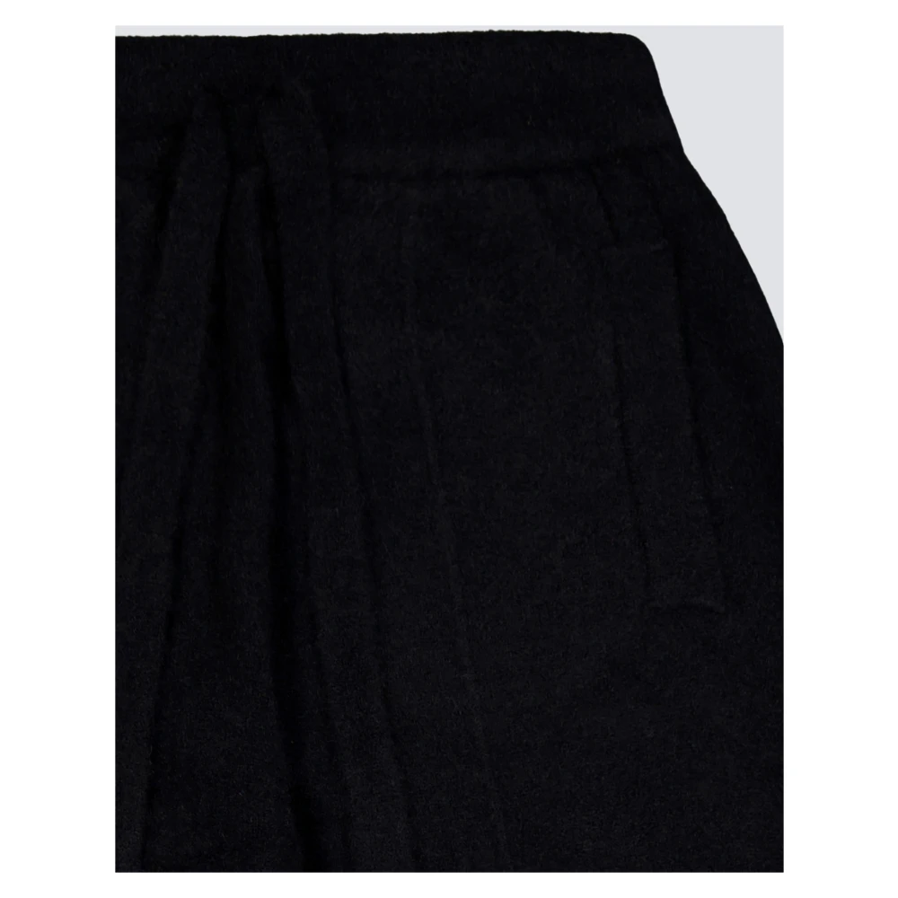 Laneus Kasjmier en Zijde Jumpsuit Stijl Broek Black Heren