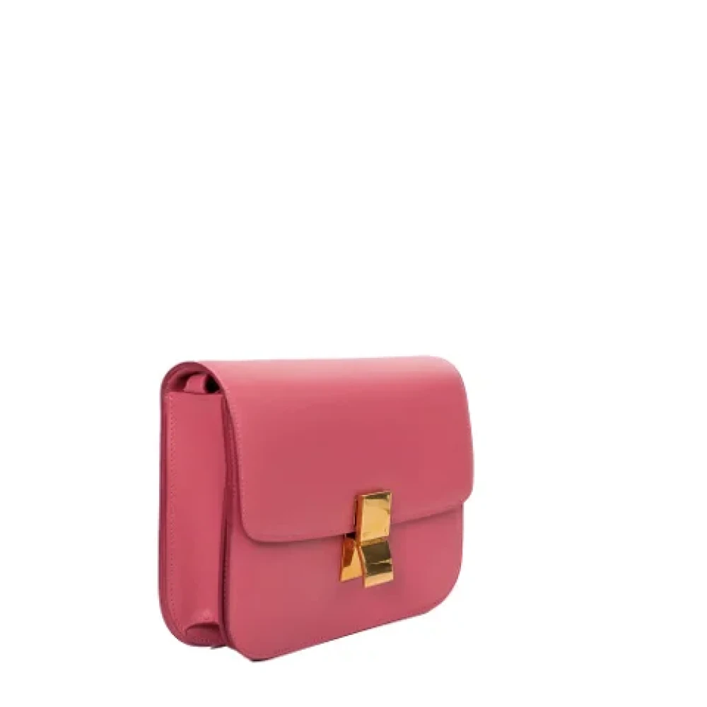 Celine Vintage Pre-owned Leather celine-bags Pink Dames