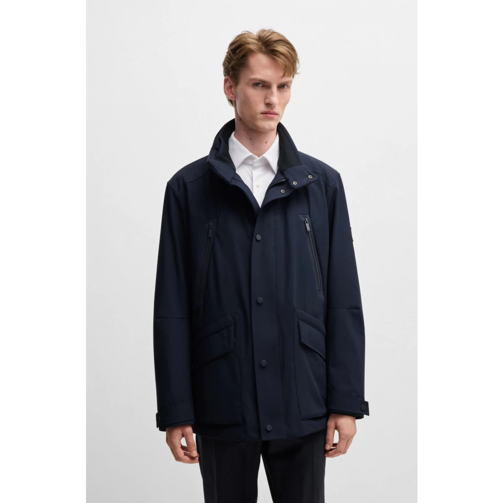 Hugo Boss Stijlvolle Jas Blue Heren