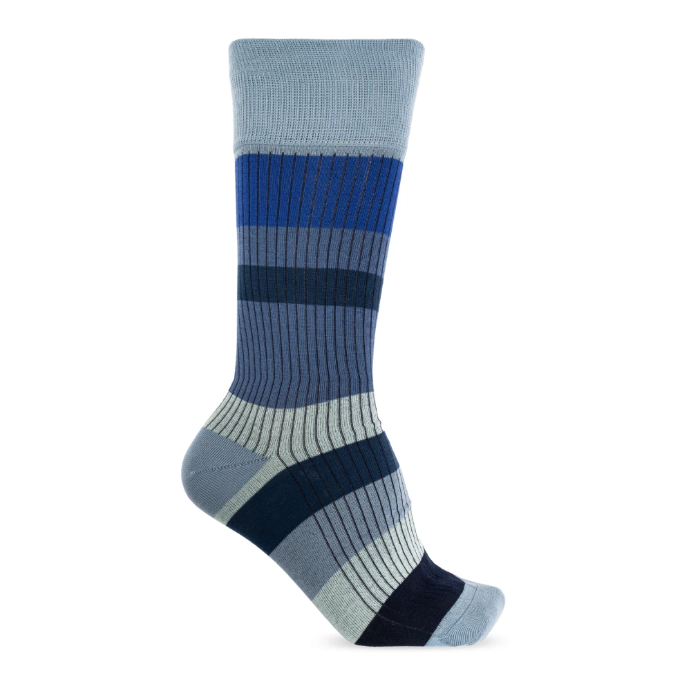 Paul Smith Driepak katoenen sokken Blue Heren
