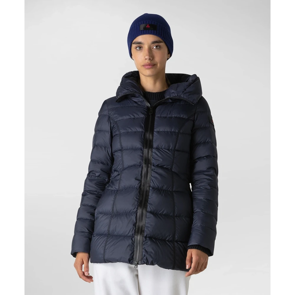 Peuterey Stijlvol Lichtgewicht Gewatteerde Jas Blue Dames