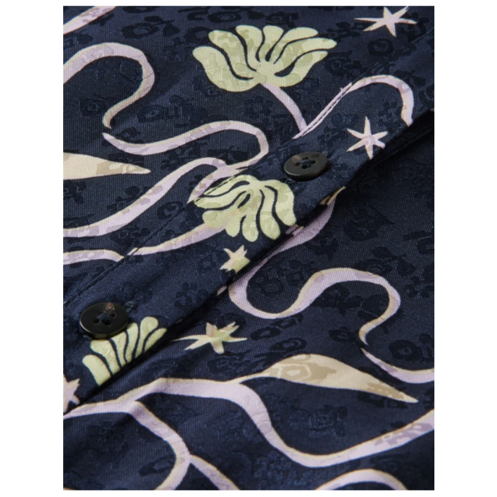 Scotch & Soda Gedrukte Overhemdjurk Blue Dames