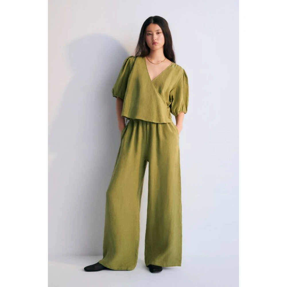 The New Society Hera Vrouw Blouse Olijf Green Dames