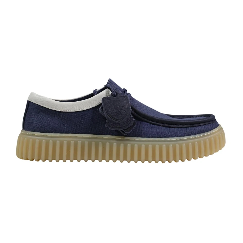 Clarks Men's Blue Torhill Lo - Laced Shoes - 8 Uk - Shoes