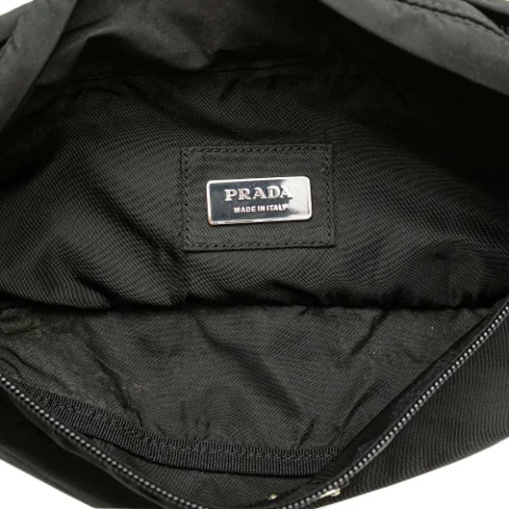 Prada Vintage Pre-owned Nylon shoulder-bags Black Dames