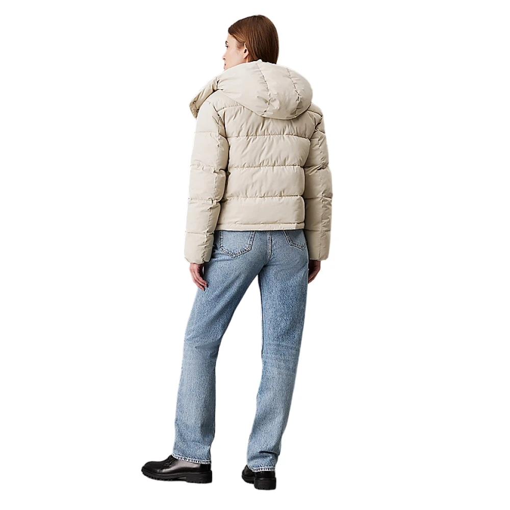 Calvin Klein Tijdloze Beige Jas Beige Dames