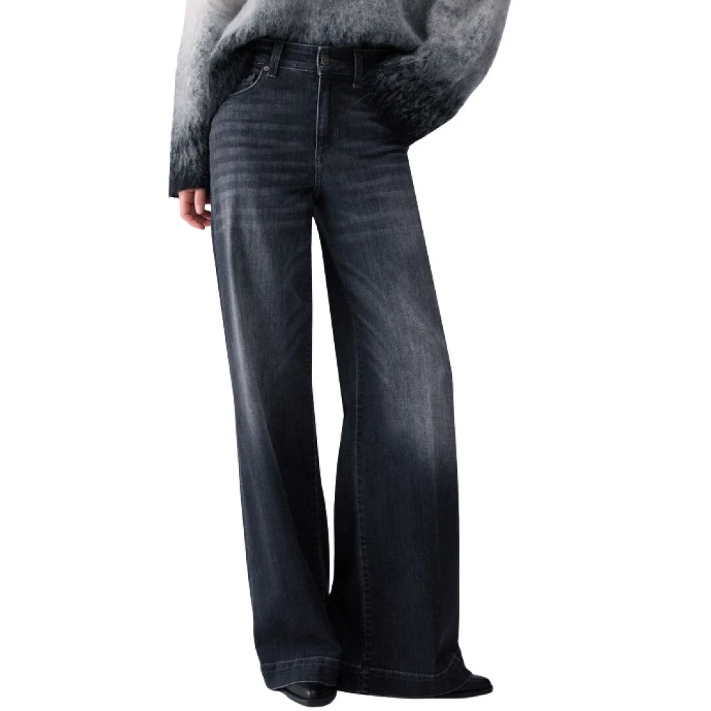 Liu Jo Donna Nero - Wide Jeans - Jeans - W29 - Immagine 3