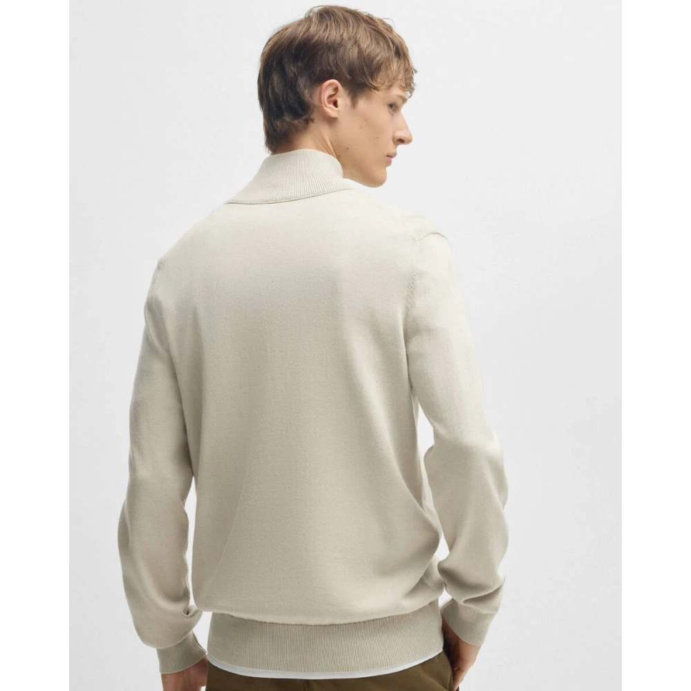 Boss Orange Stijlvolle Pullover met Kanobix Design Beige Heren