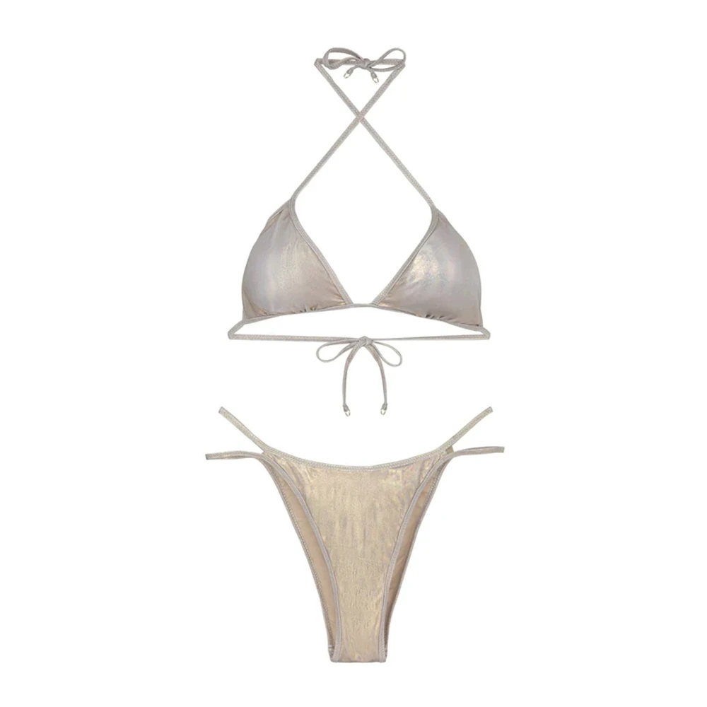 F**k Bikini Triangolo E Slip Fisso Sundown Gray Dames