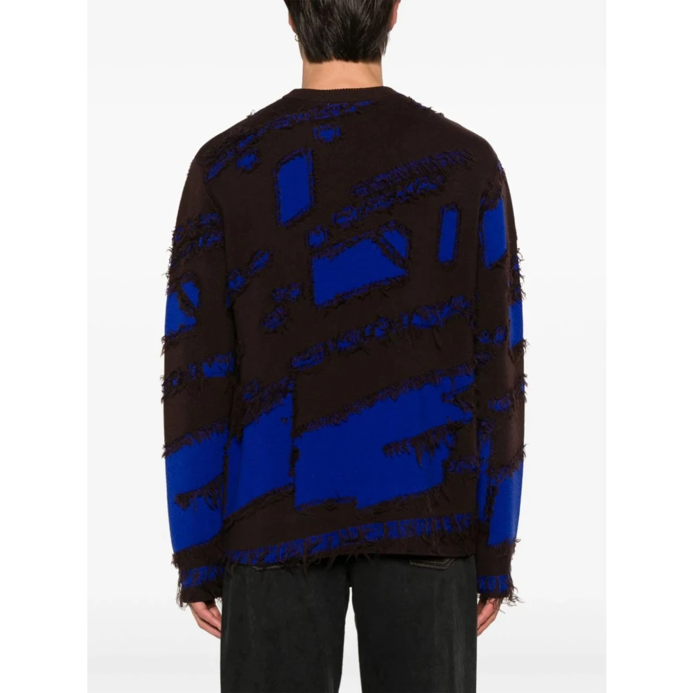 A-Cold-Wall Blauwe Jacquard Gelaagde Trui Blue Heren