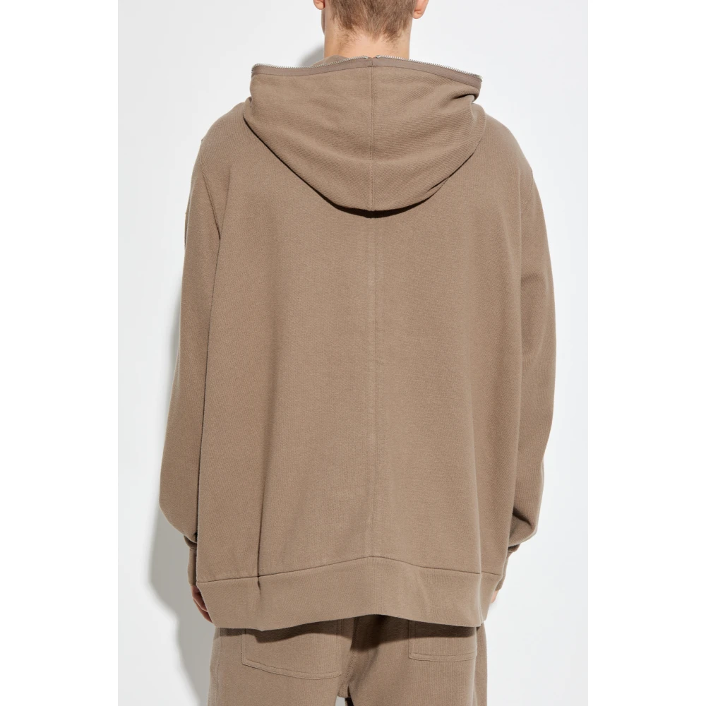 Rick Owens Hoodie met ritssluiting Brown Unisex