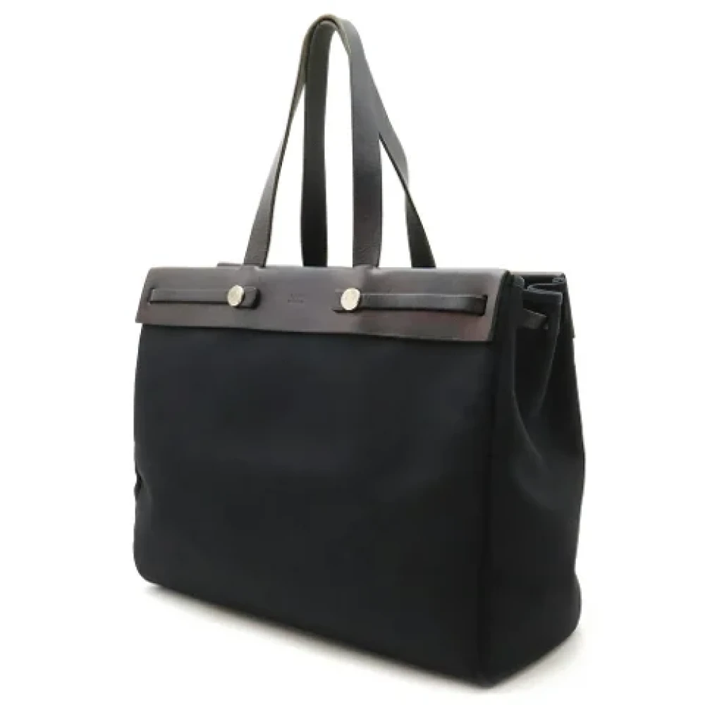 Hermès Vintage Pre-owned Canvas totes Black Heren