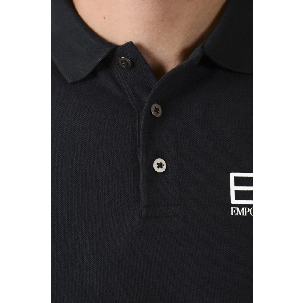 Emporio Armani EA7 Klassieke Polo Shirt voor Mannen Blue Heren
