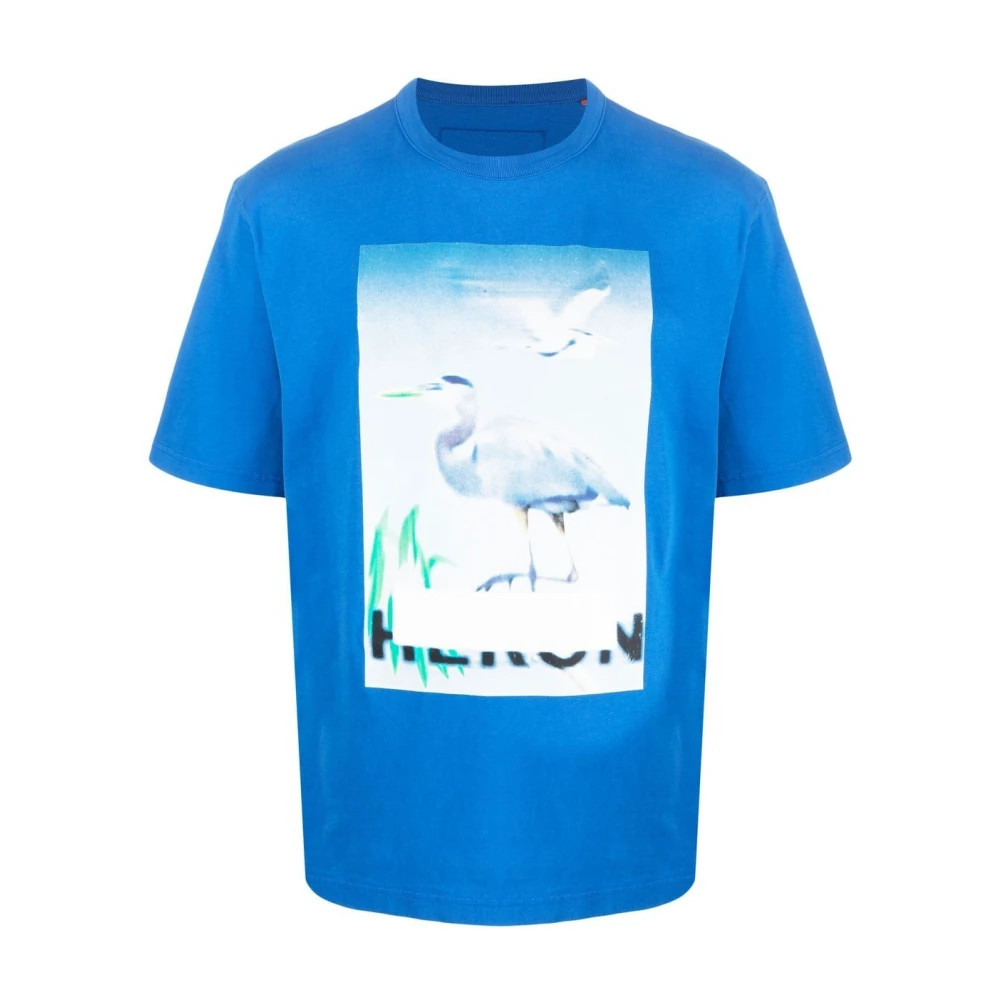 Heron Preston Casual Katoenen T-Shirt Blue Heren