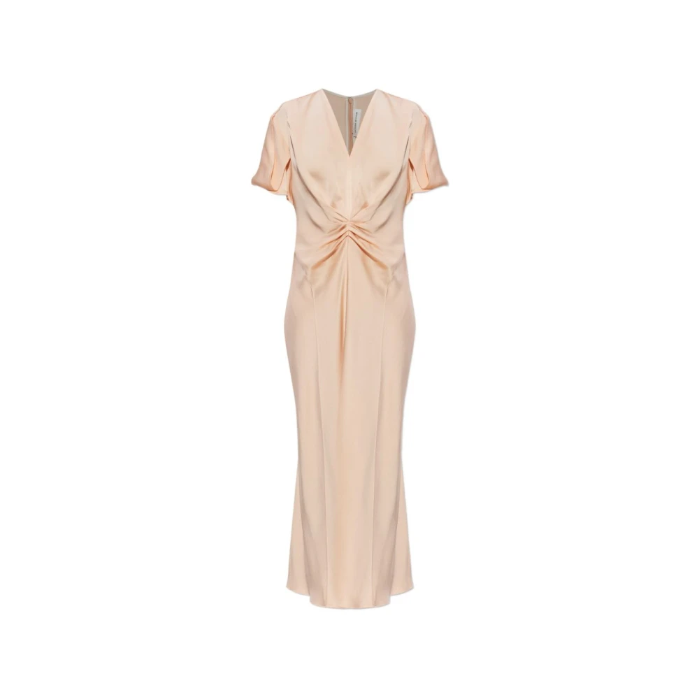 Victoria Beckham Women's Pink Party Dresses, Xs, Eve Midi Dress