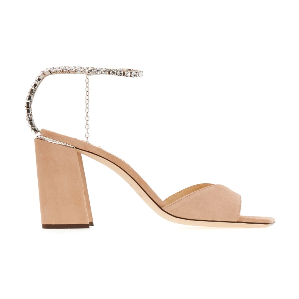 Jimmy Choo Women's Pink High Heel Sandals, 2 Uk, Saeda Sandal 85