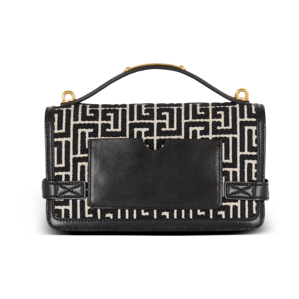 Balmain B-Buzz Shoulder 24 Bag Black Dames