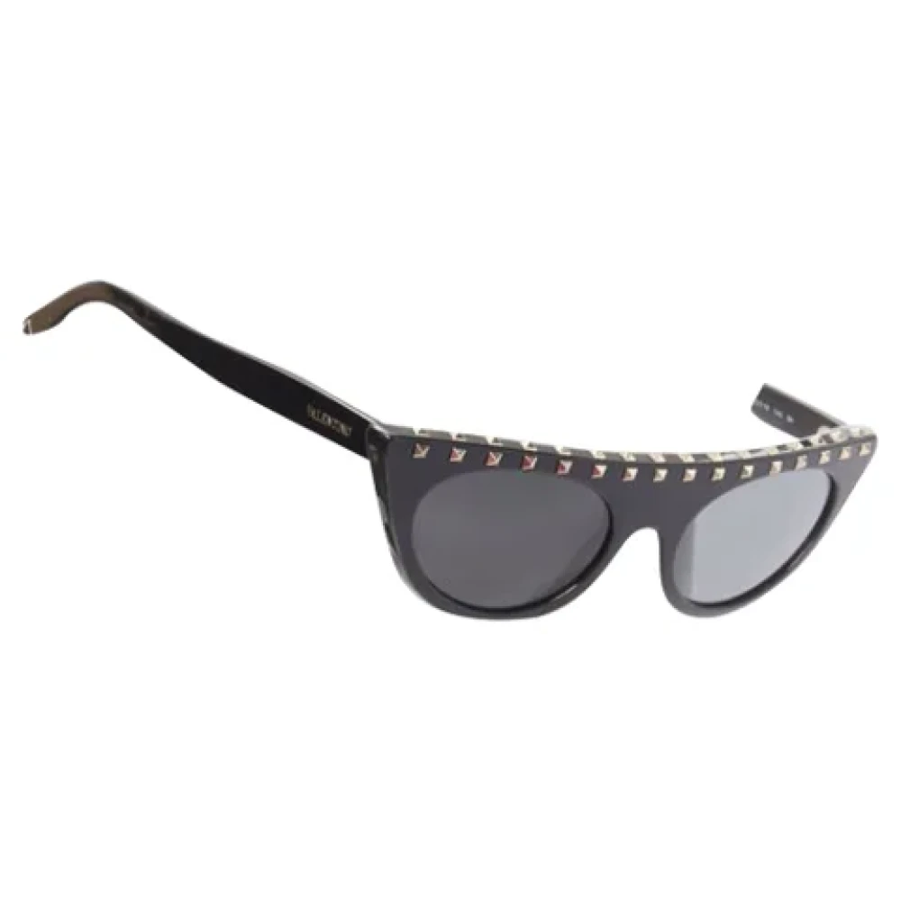 Valentino Vintage Pre-owned Acetate sunglasses Black Dames