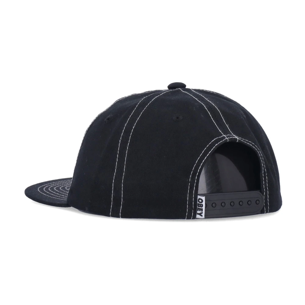 Obey Zwarte Snapback Cap Streetwear Collectie Black Heren