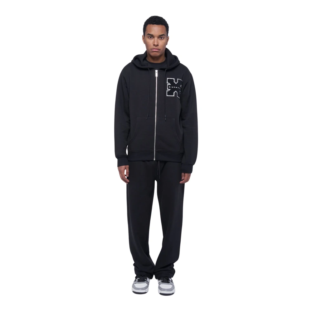 John Richmond Hoodie met ritssluiting Black Heren