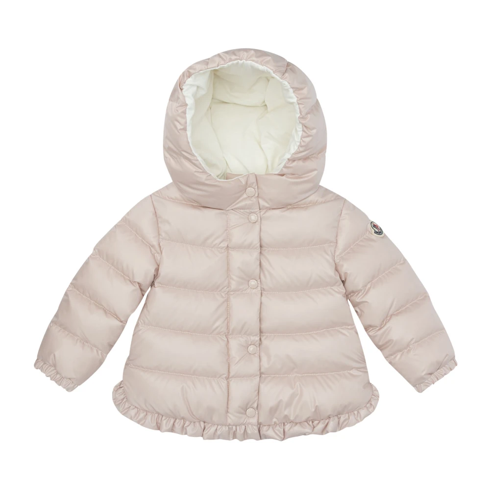 Moncler Girls Pink Tazui Hooded Down Jacket