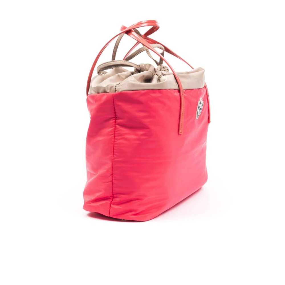 Byblos Elegante Stoffen Shopper Tote Red Dames