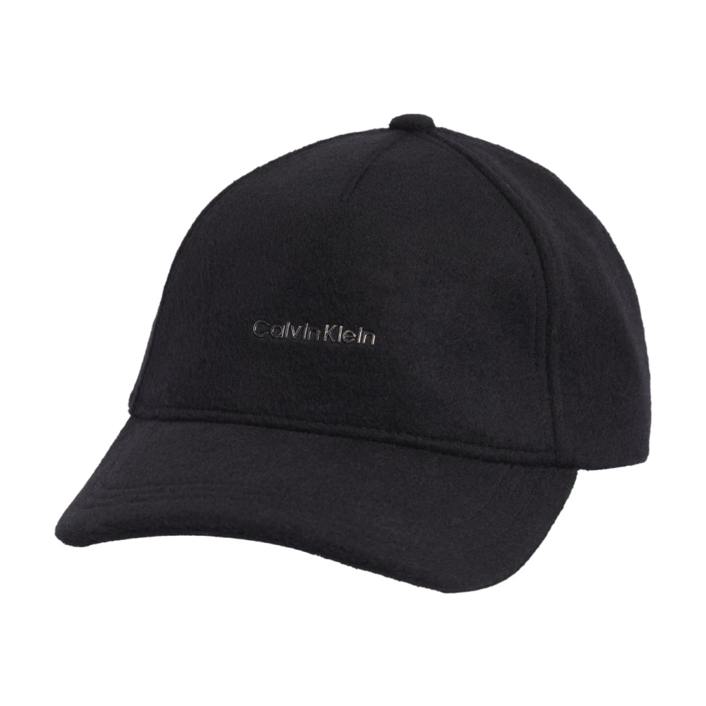 Calvin Klein Zwarte Metalen Lettering Damespet Black Dames