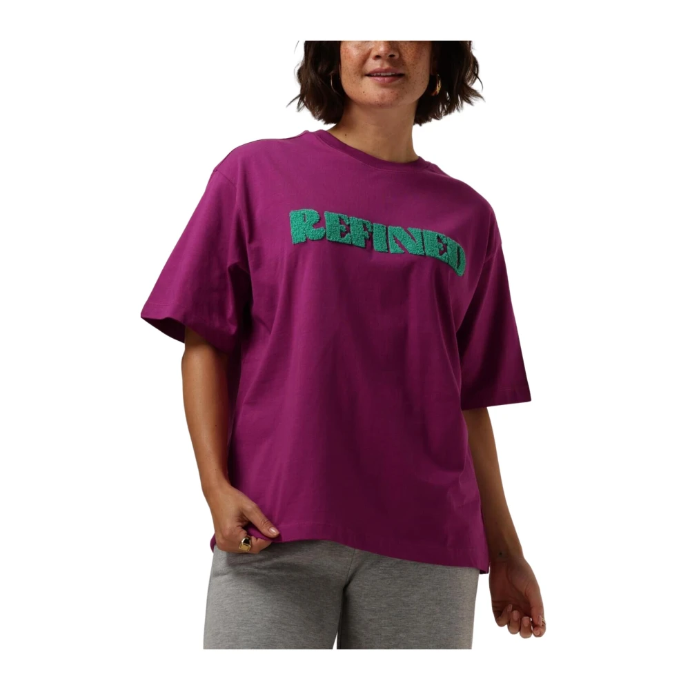 Refined Department Stijlvolle Dames Tops T-shirts Paars Purple Dames