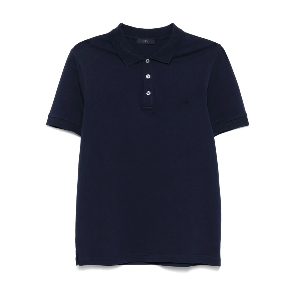 Fay - Tops > Polo Shirts - Blue - Fay - Modalova
