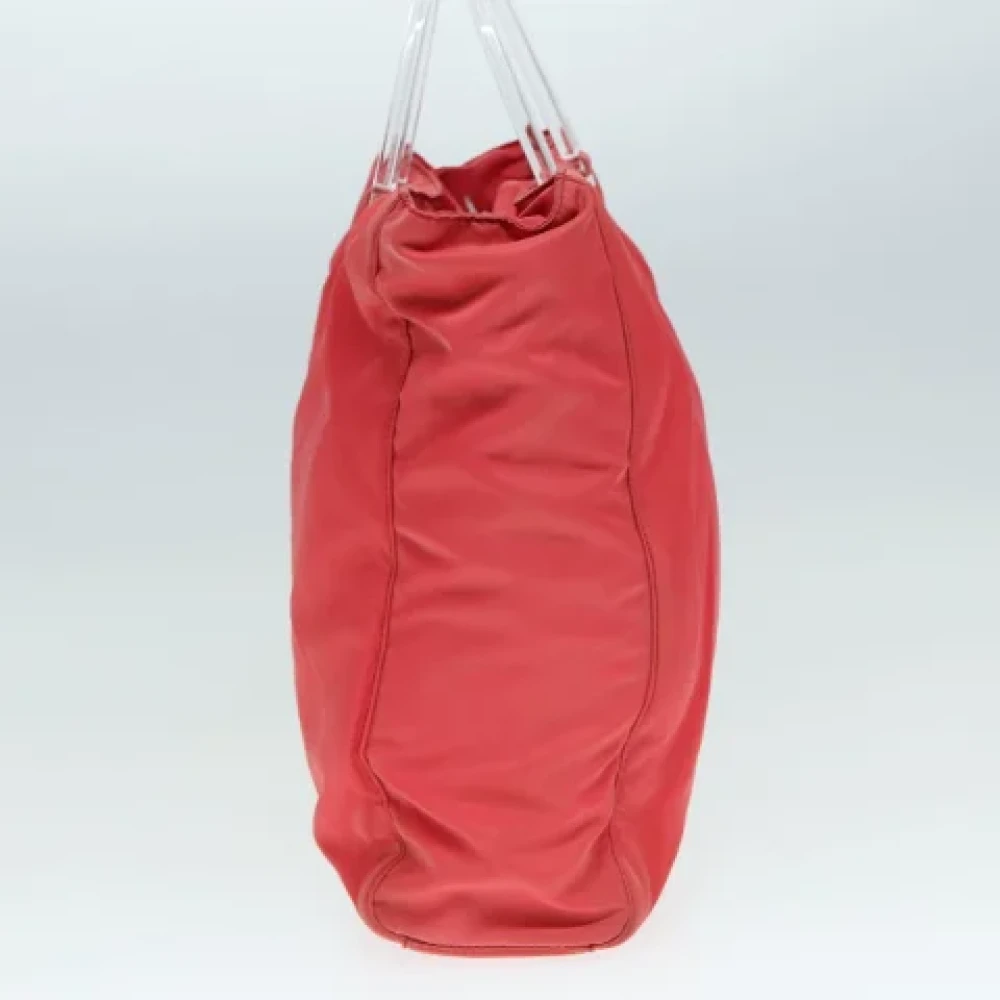 Prada Vintage Pre-owned Fabric totes Red Dames