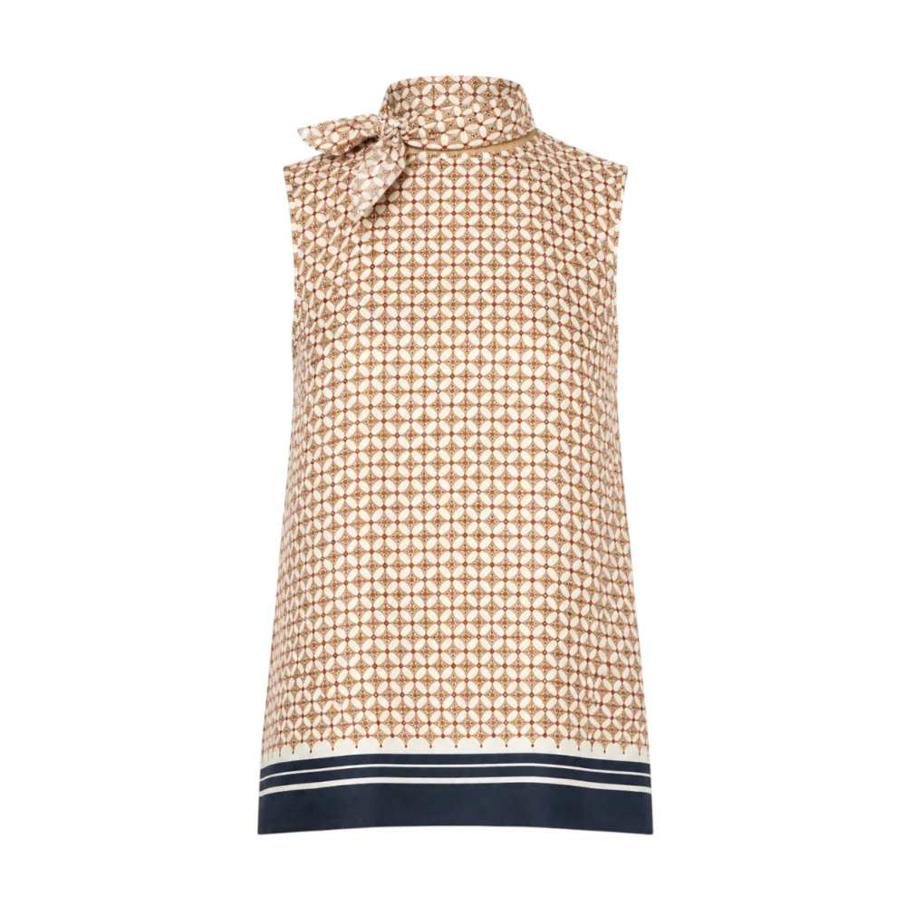 Max Mara Studio Vrouw Multicolor Tops Dames, Veelkleurig, L, Sleeveless Tops