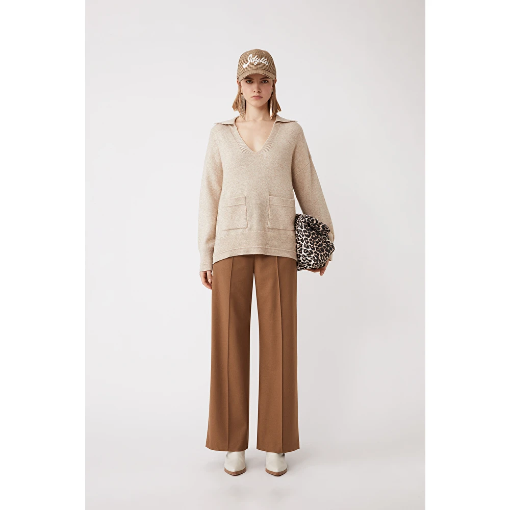 Suncoo Stijlvolle Breiwerk Collectie Beige Dames
