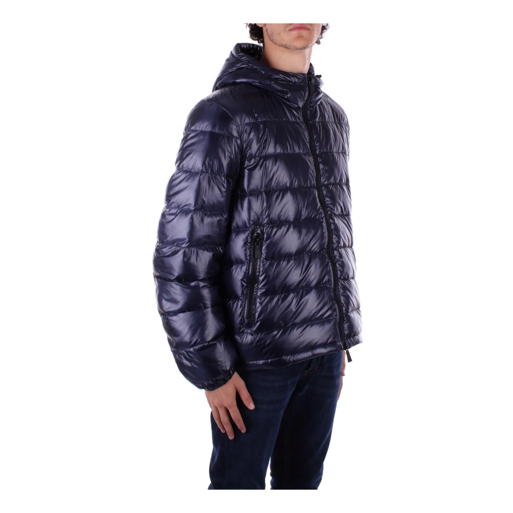 add Blauwe hoodie met ritssluiting zakken Blue Heren