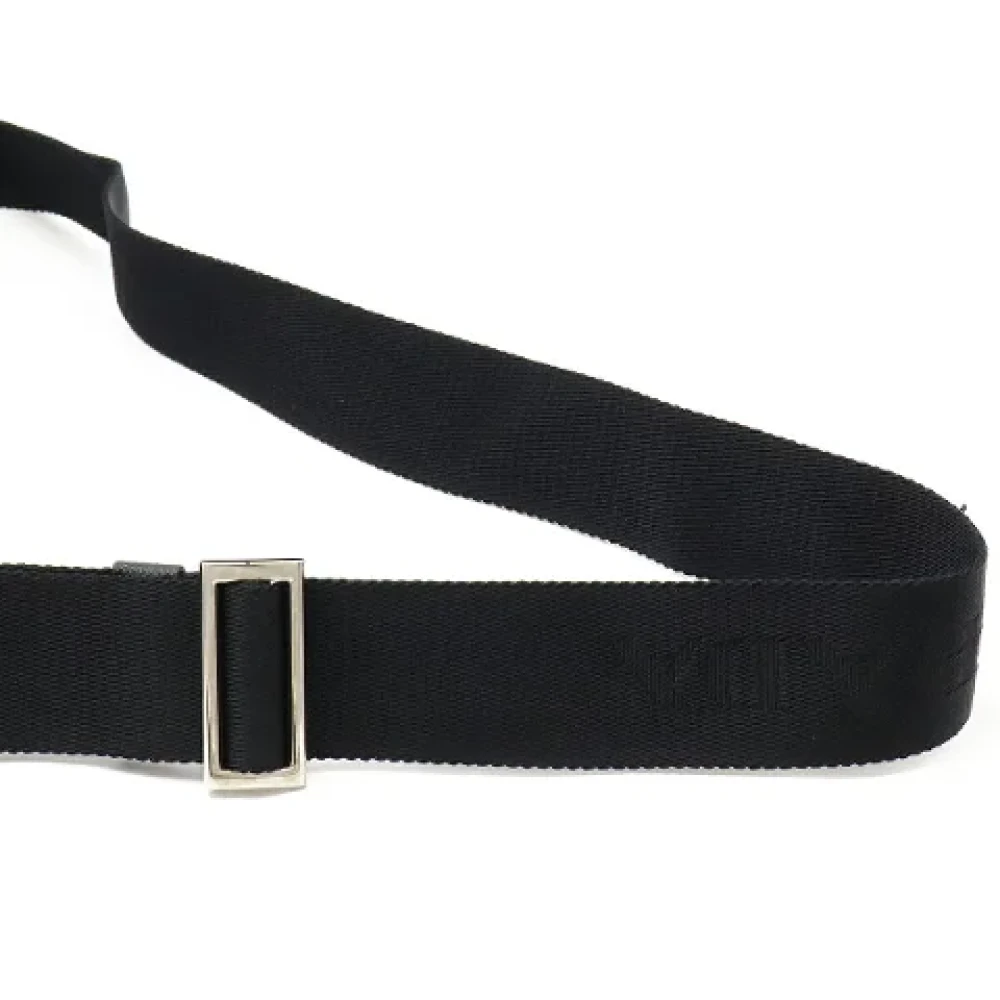 Prada Vintage Pre-owned Canvas crossbody-bags Black Dames