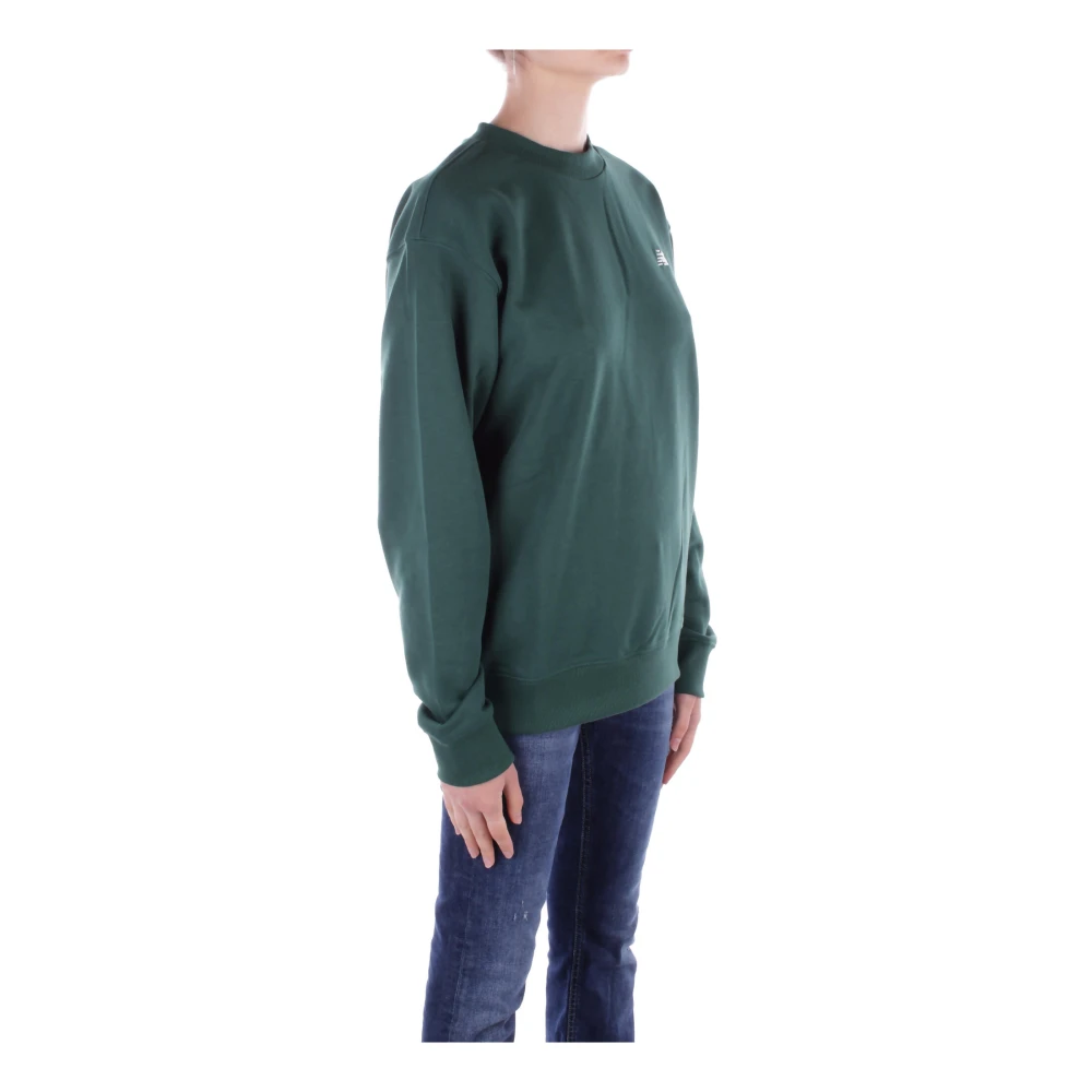 New Balance Logo Front Sweaters Green Dames