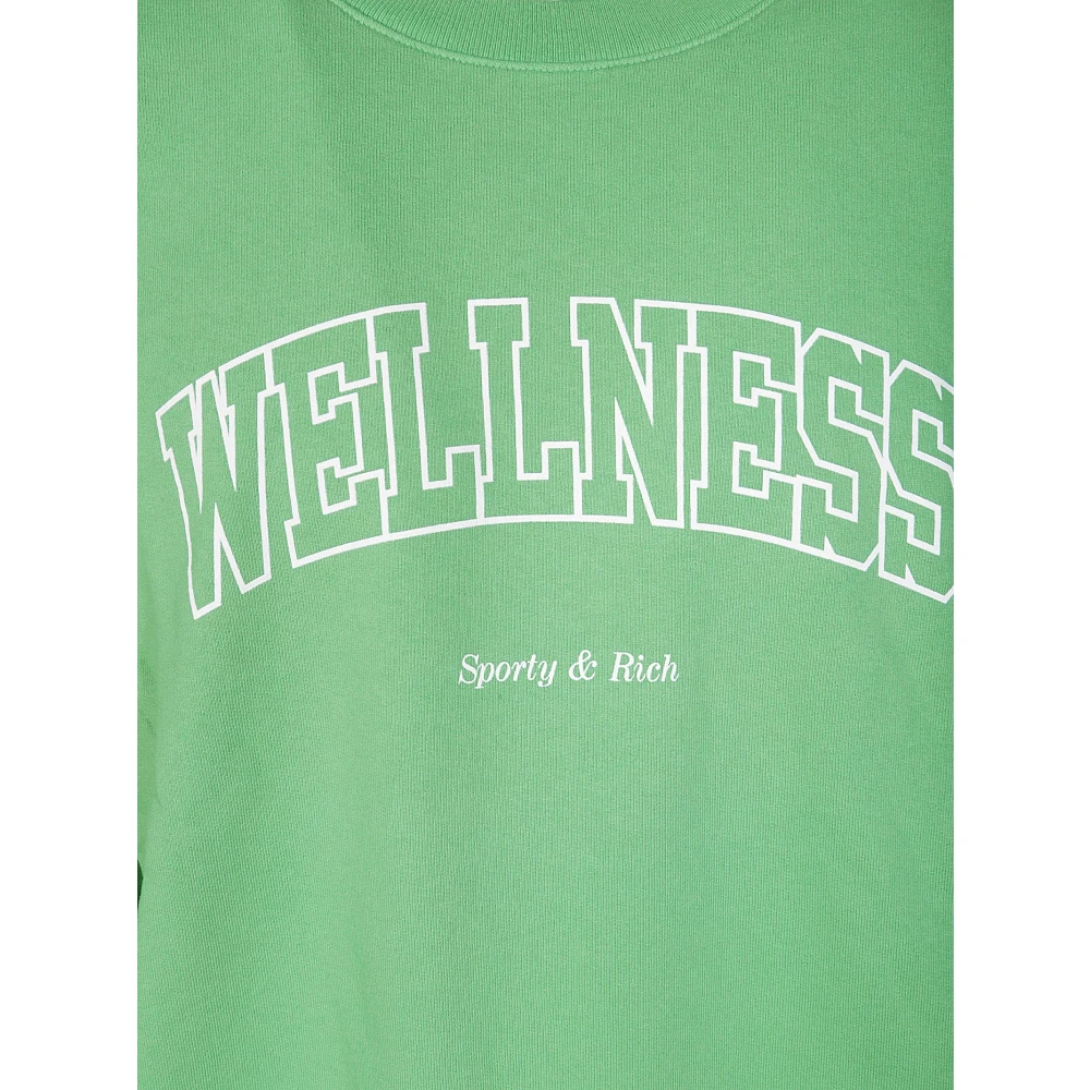 Sporty & Rich Wellness Sweatshirt voor Vrouwen Green Dames
